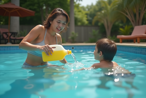 Les dangers insoupçonnés de la javel dans la piscine