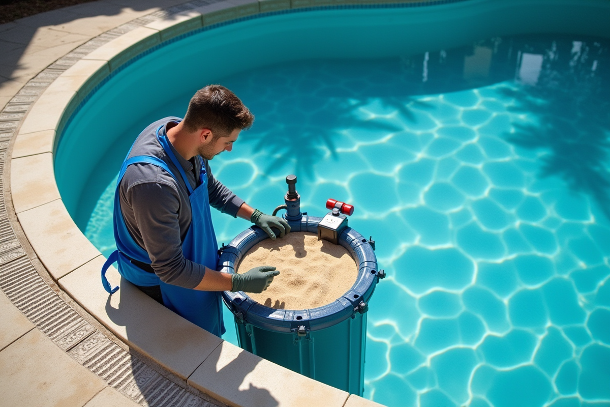 Vider une piscine avec un filtre à sable : étapes et conseils pratiques