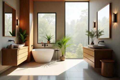 L’essence du bois naturel dans les meubles de salle de bain modernes